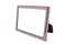 Empty metal picture frame isolated