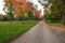 Empty Michigan State Park Autumn Campground