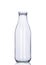 Empty milk bottle isolated, clipping path included