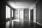 Empty modern classic interior room and wooden floor. Generative Ai