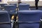 Empty modern conference hall, venue for congress lecture, line row of chairs, auditorium for convention and press conference event