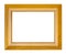 Empty modern flat wide brown wooden picture frame