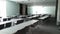 Empty modern seminar rooms in a university