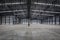 Empty modern warehouse.