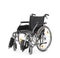 Empty modern wheelchair on white background