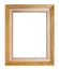 Empty modern wide brown wooden picture frame