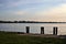 Empty mooring by the lakeshore in the italian countryside