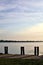 Empty mooring by the lakeshore in the italian countryside