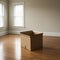 empty moving boxes , house rental and we have moved concept image
