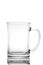 Empty mug for alcoholic drinks. Thick glass container for storing liquid