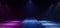 Empty Neon Purple Blue Catwalk Stage Fashion Podium Dark Night Spot Lights Sci Fi Futuristic Concrete Grunge Smoke Background 3D