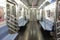 Empty New York City Subway Car