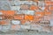 Empty Old Brick Wall Texture. Grungy Brickwall Surface