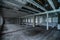 Empty old factory halls