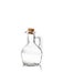 Empty olive oil container bottle on white background