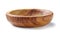 Empty olive wood bowl