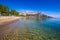 Empty Omis Beach - Dalmatia, Croatia