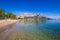 Empty Omis Beach - Dalmatia, Croatia