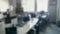 Empty open space office background - blurred and defocused - ideal concept for business presentation