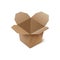 Empty open take out food box - realistic mockup of cardboard container