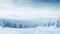 empty panoramic winter background with copy space