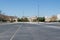 Empty parking lots - temporary shut down at Cobb county Town Center mall due to economic crisis during Covid-19 Corona Virus