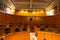 Empty parliament hall of aragon spain in Zaragoza