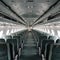 Empty passenger airplane seats