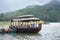 Empty Passengers Boat ready to ride on Munnar Lake, Kerala, India