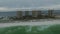 Empty Pensacola Beach in Florida. Portofino Towers in Background. Gulf of Mexico III