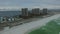 Empty Pensacola Beach in Florida. Portofino Towers in Background. Gulf of Mexico XII