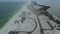 Empty Pensacola Beach and Sea in Background. Florida. Gulf of Mexico. Empty Parking Area II