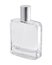 Empty perfume bottle isolated on white background. Scent container with tube. Clipping path object