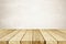 Empty perspective wood and brown cement wall background, room, t