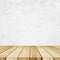 Empty perspective wood and white cement wall background, room, t