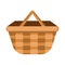 Empty picnic basket icon