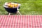 Empty picnic table background