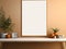 Empty picture frame simulation wall Modern living room design