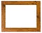 Empty picture frame in a wood grain moulding