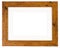 Empty picture frame in a wood grain moulding