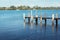 Empty pier on Hastings River, Port Macquarie