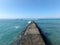 Empty Pier Path into the water in Waikiki