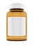 an empty pill bottle