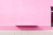 empty pink store wall for logo