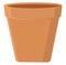 Empty plant pot, icon