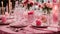 Empty plates, glasses, celebration arrangement elegance romantic holiday luxury spring decoration