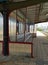 Empty platform in a train station