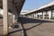 Empty platforms at Cherkasy bus station during rush hour due to Corona Virus Covid-19 scare