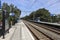 empty platforms due to strike of railway employees at Nieuwerkerk aan den IJssel