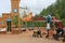 An empty playground for kids in Cents, Luxembourg